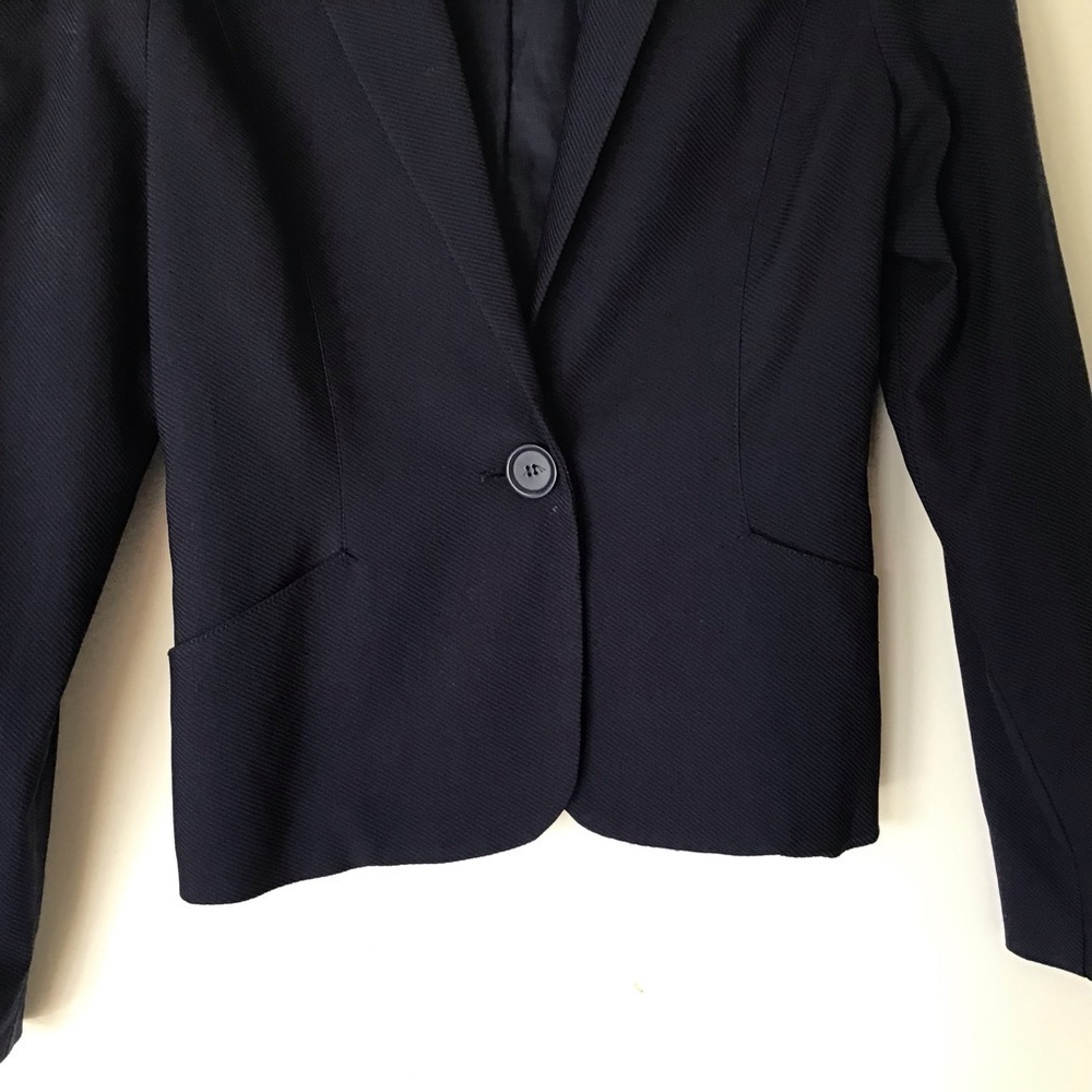 Max Studio one button, fully lined blazer with fr… - image 2